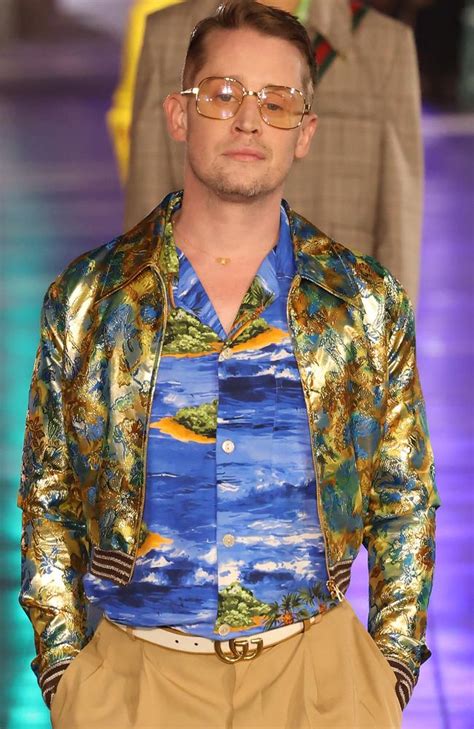 mcauly culkin gucci|macaulay culkin Gucci runway.